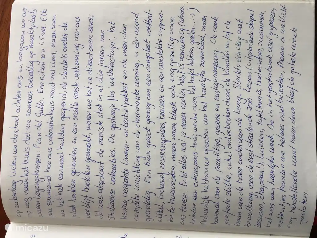 Gastenboek Pian del Gatto 2013