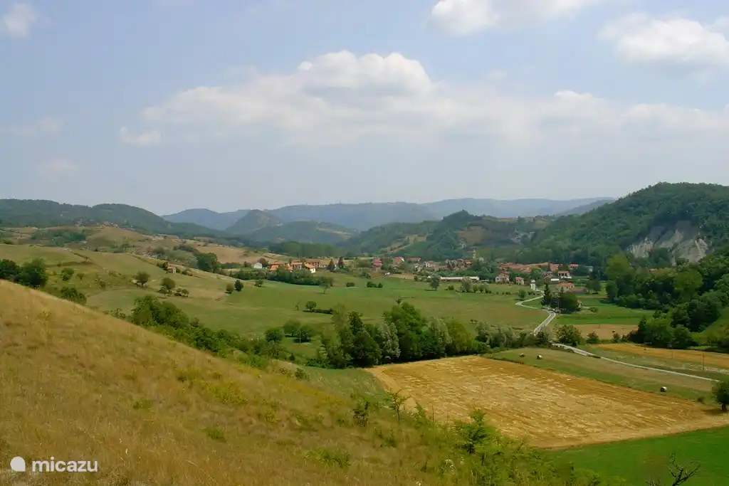 Das kleine Tal, wo unser Haus Pian del Gatto.