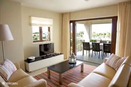 Vakantiehuis Bonaire, Bonaire, Kralendijk appartement Bon Bida 12 Woonkamer