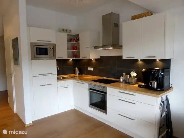 Küche mit diversen Einbaugeräten