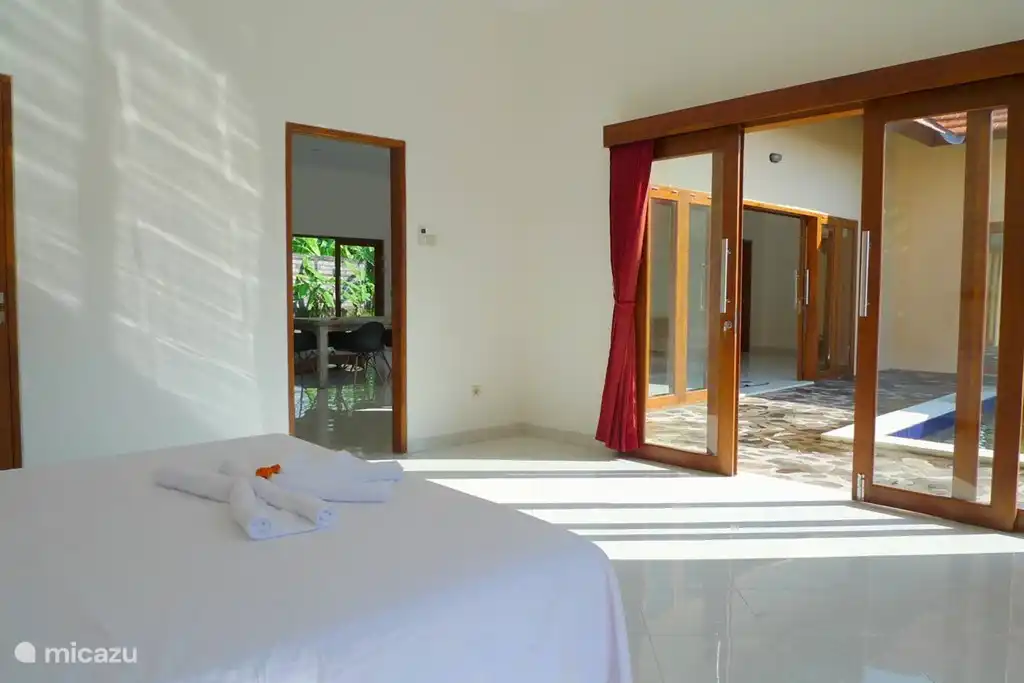 uno de los tres dormitorios