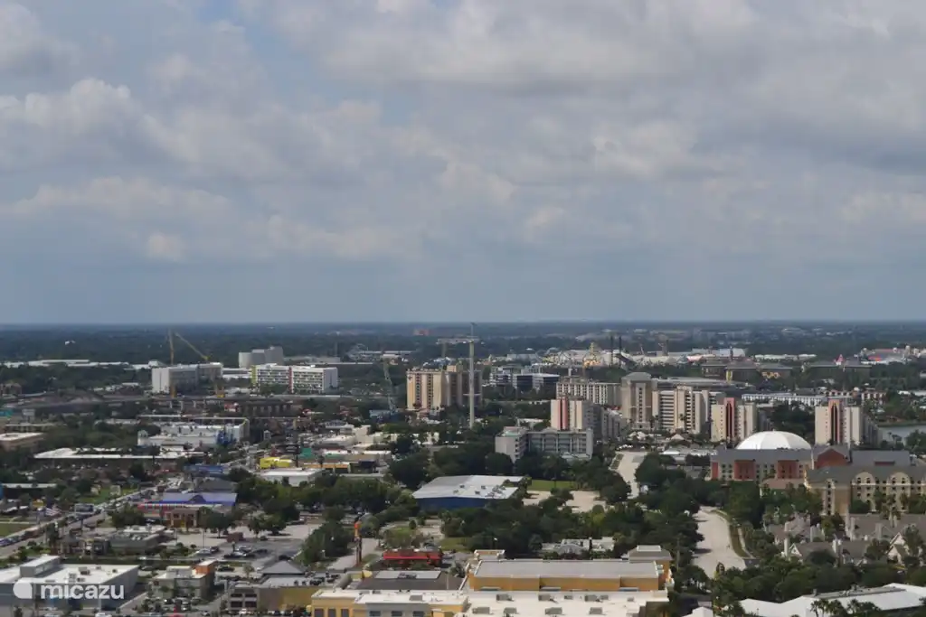 A beautiful view of Orlando from the Orlando Eye on the International Drive