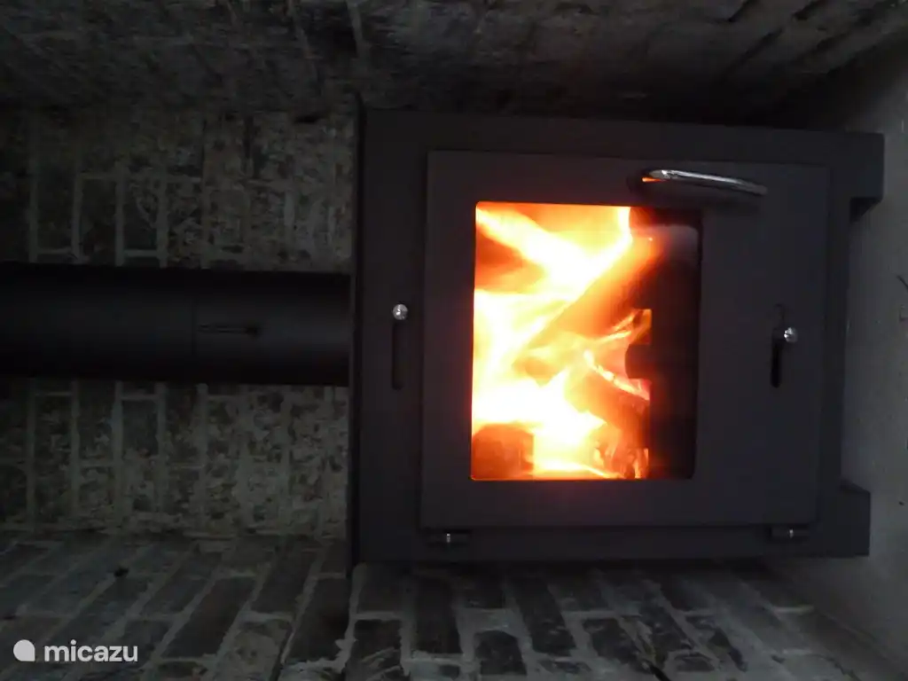 the wood stove is great for ... even more atmosphere in our cozy cottage