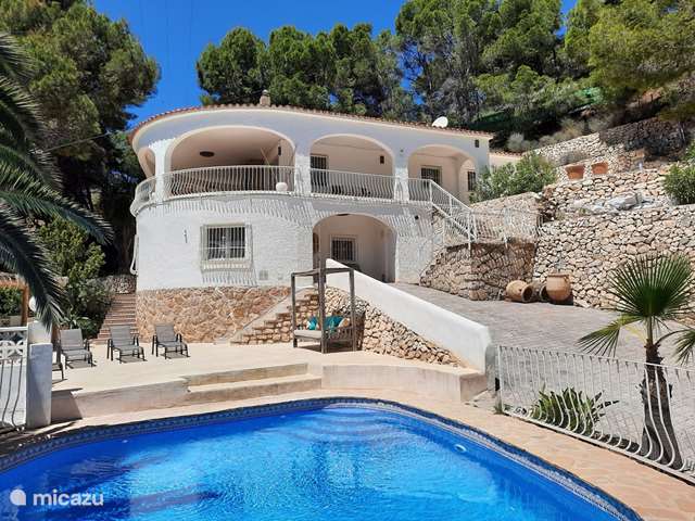 Vakantiehuis Spanje, Costa Blanca, Altea la Vieja - villa Villa 2-10 p met zeezicht en zwembad