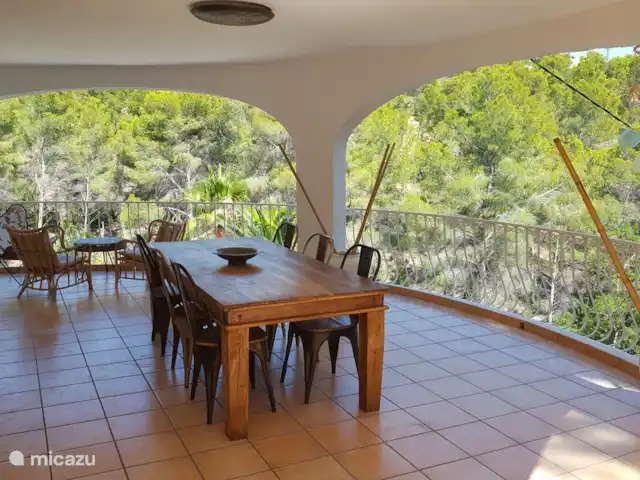Villa 2-10 p met zeezicht en zwembad huren in Spanje, Costa Blanca, Altea - villa De veranda vanaf de andere kant.