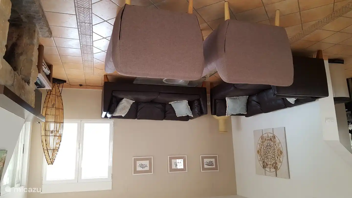 Die Sitzecke im Obergeschoss.