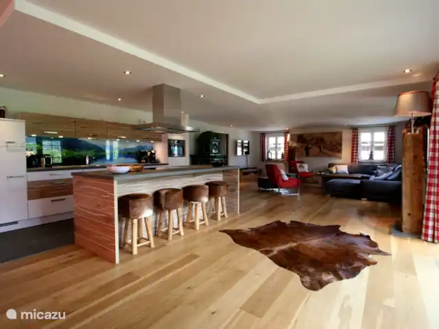Tauern Apartment Schrempf Anna huren in Oostenrijk, Salzburgerland, Niedernsill - appartement Living en keuken