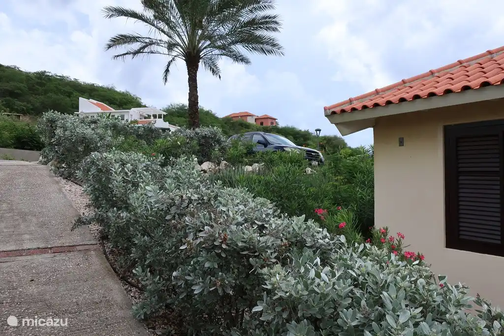 Parkplatz hinter der Villa