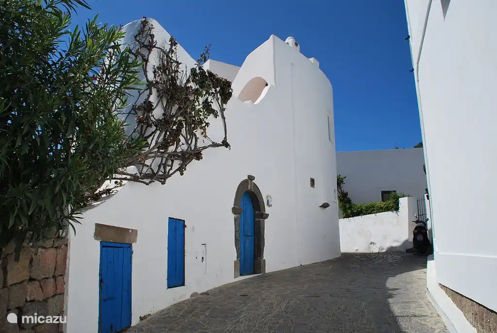 Typische weiße äolischen Häusern