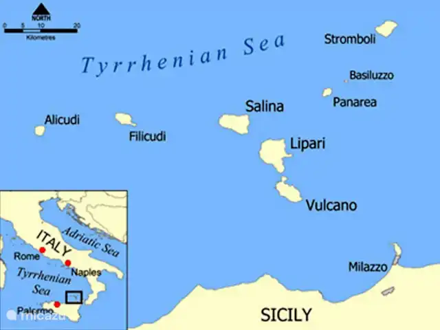 Zeiltours Taormina & zeilvakanties huren in Italië, Sicilië, Riposto - camper / jacht / woonboot De 7 Eolische eilanden