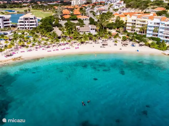 Villa Blue Bay près de la plage et de la piscine | Curaçao, Curaçao-Centre, Blue Bay - villa Vue aérienne de la plage de Blue Bay
