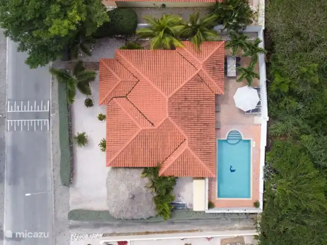 Villa Drumi Dushi | Curaçao, Banda Ariba (est), Jan Thiel - villa vue de dessus Villa Drumi Dushi