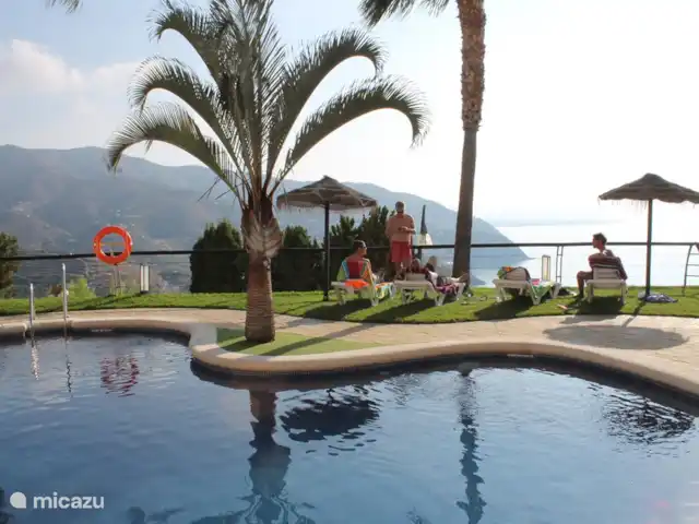 Location de Vacances Espagne, Costa Tropical, Almuñécar, maison de vacances - Maison atmosphérique et élégante en bord de mer Piscine 2 avec vue mer