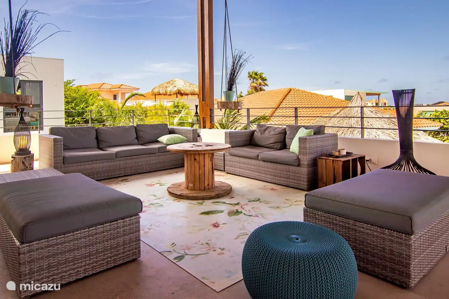 Veranda eerste verdieping met zeezicht