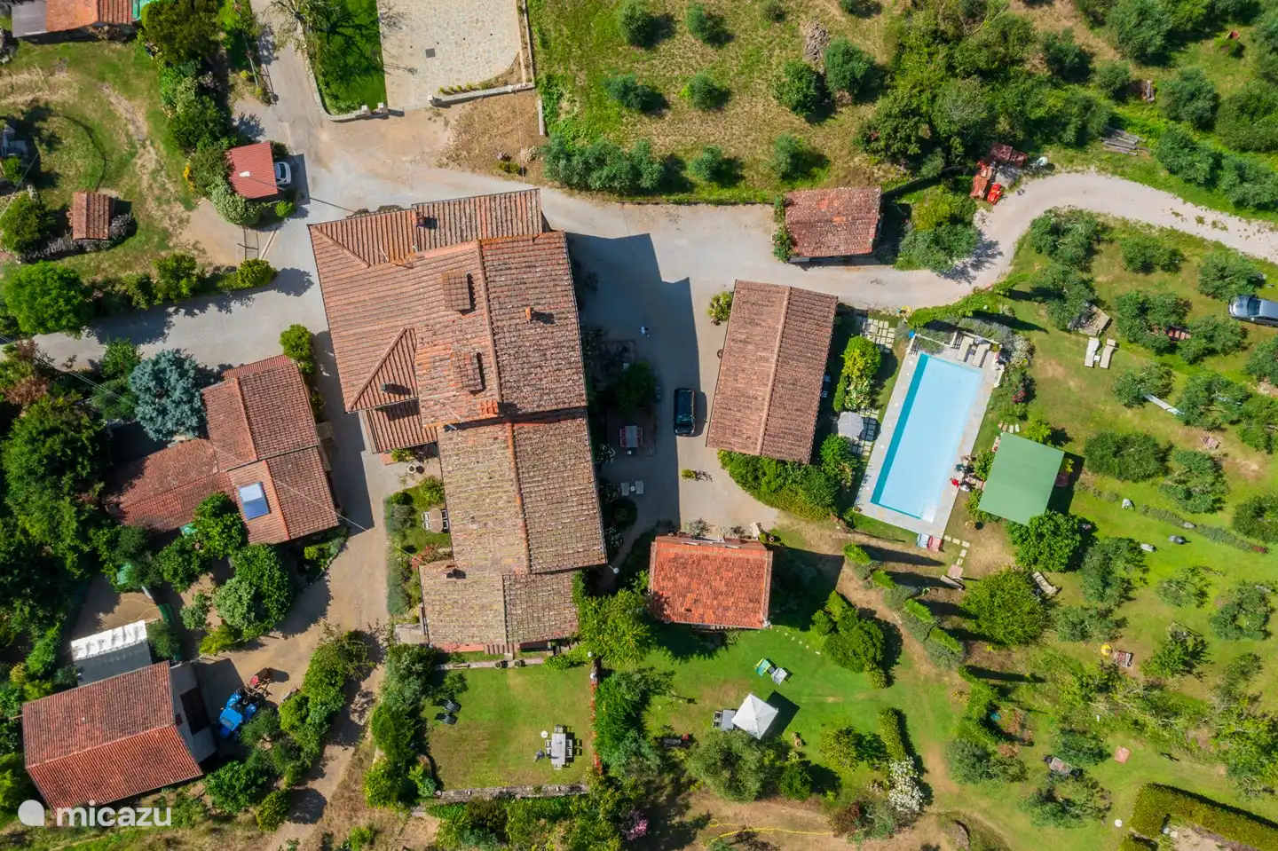 Vista aérea de Casale le Colonne.