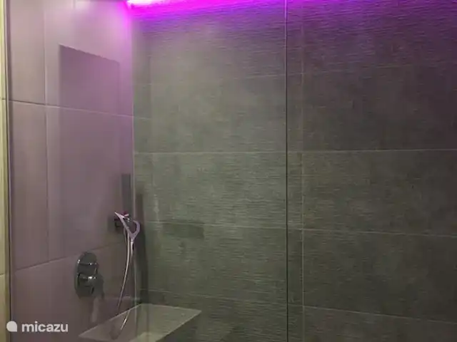 Penthouse Casa Esmeralda | Espagne, Costa Blanca, Torrevieja - appartement Salle de bain 2 avec WC et douche à l'italienne (pluie). Équipé d'un éclairage d'ambiance.