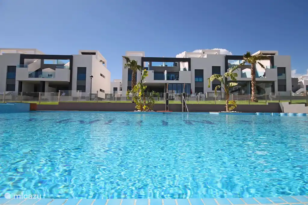 The swimming pool apartment.