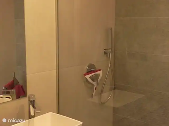 Penthouse Casa Esmeralda | Espagne, Costa Blanca, Torrevieja - appartement Salle de bain 2 avec toilettes privées, douche pluie et lavabo.