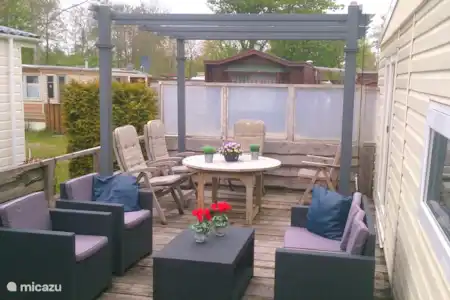 Vakantiehuis Nederland, Friesland, Makkum chalet Chalet K29 in Makkum Terras