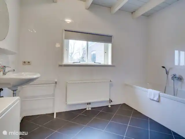 Tussen Ysselt, ferme de 14 personnes | Pays-Bas, Gueldre, Hoog-Keppel - maison de vacances Salle de bain avec bain et douche au premier étage