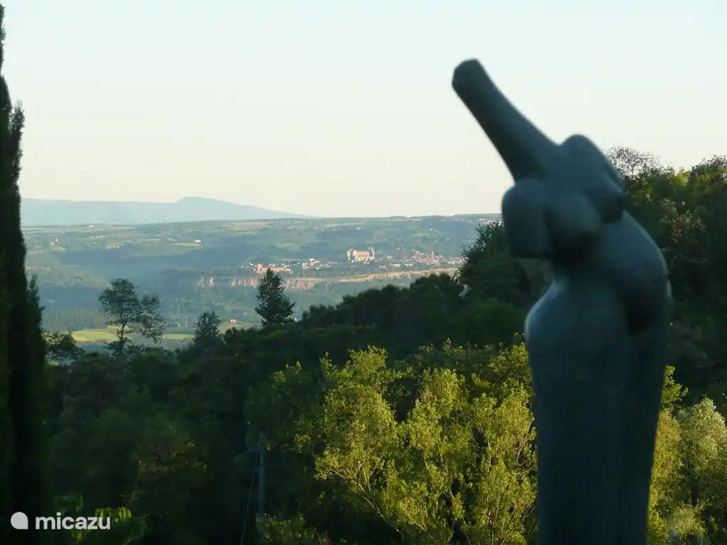 Blick auf Orvieto vom Garten der Besitzer