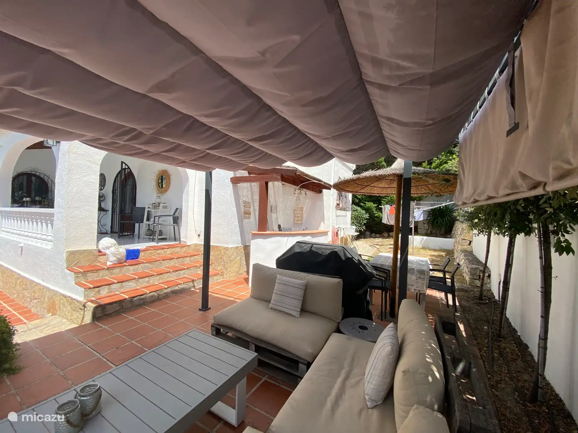 Terraza con bar, barbacoa