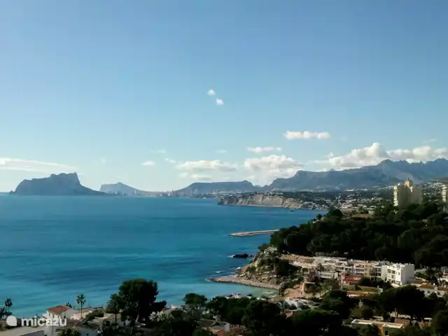 Casa Buena Vista, Benissa Costa  | Espagne, Costa Blanca, Benissa - villa Vue sur la mer depuis Moraira avec le rocher d'Ifach en arrière-plan, également visible depuis la maison.