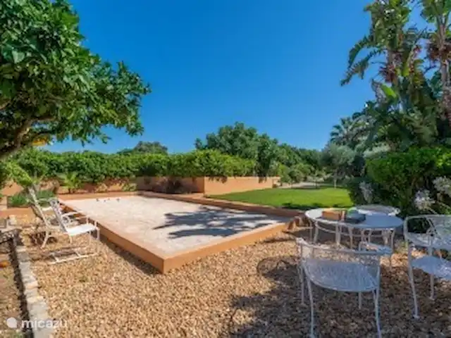 quinta amarela en Portugal, Algarve, Moncarapacho - villa Pista del jeu de petanca