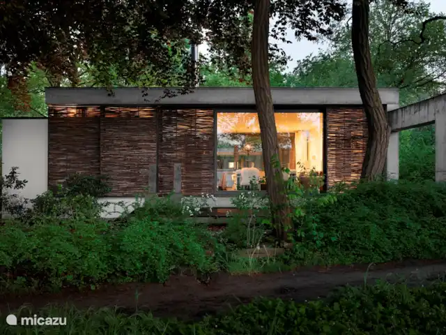 Maison forestière en béton | Pays-Bas, Brabant-Septentrional, Oosterhout - maison de vacances Vue imprenable sur le golf depuis le salon