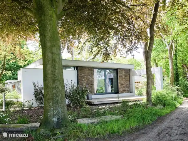 Maison forestière en béton | Pays-Bas, Brabant-Septentrional, Oosterhout - maison de vacances Vue extérieure Concrete Boshuis, en lisière de forêt et de golf