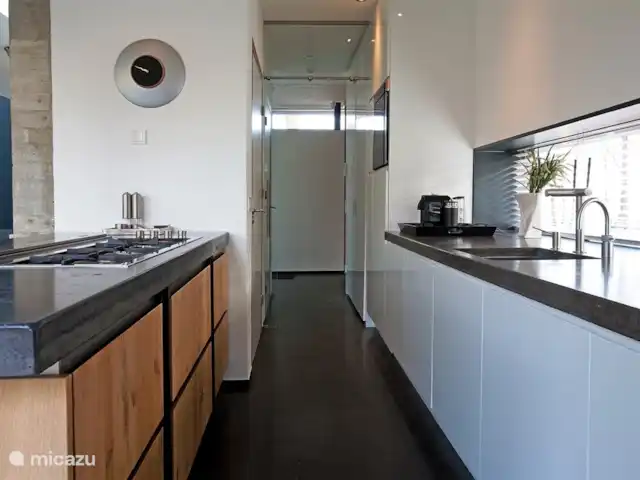 Maison forestière en béton | Pays-Bas, Brabant-Septentrional, Oosterhout - maison de vacances cuisine