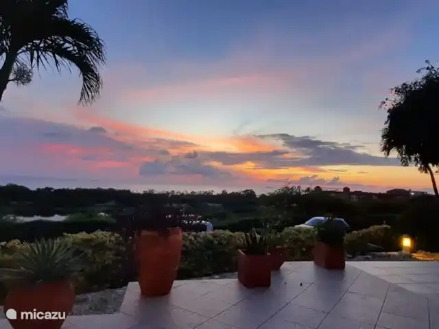 Royal Palm Resort Baie de Piscadera | Curaçao, Curaçao-Centre, Willemstad - appartement Coucher de soleil depuis la terrasse
