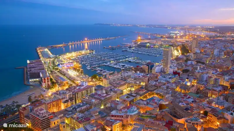 Belle vue aérienne de la belle Alicante