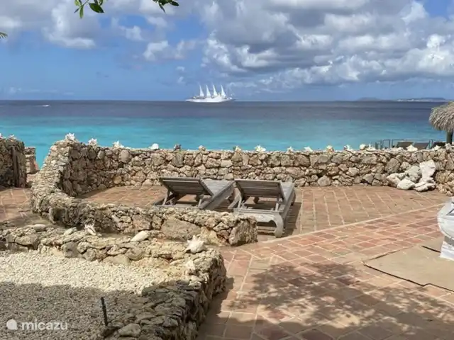 villa huren in Bonaire, Bonaire, Belnem – Luxe villa aan zee 'Op de Maze' Terras