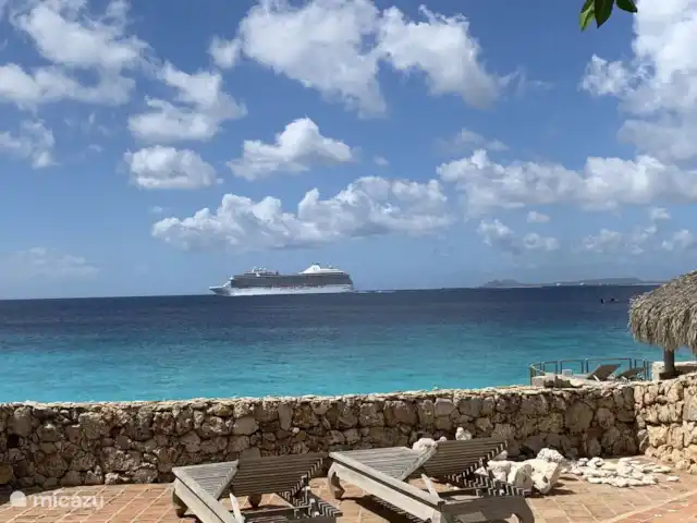 villa huren in Bonaire, Bonaire, Belnem – Luxe villa aan zee 'Op de Maze' Terras