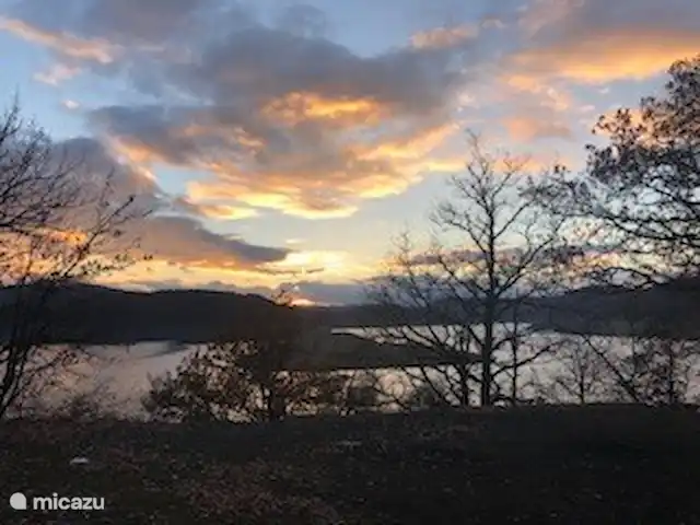 Location de Vacances Allemagne, Sauerland, Frankenau, maison de vacances - Hexenhuisje Sauerland Coucher de soleil sur l'Edersee