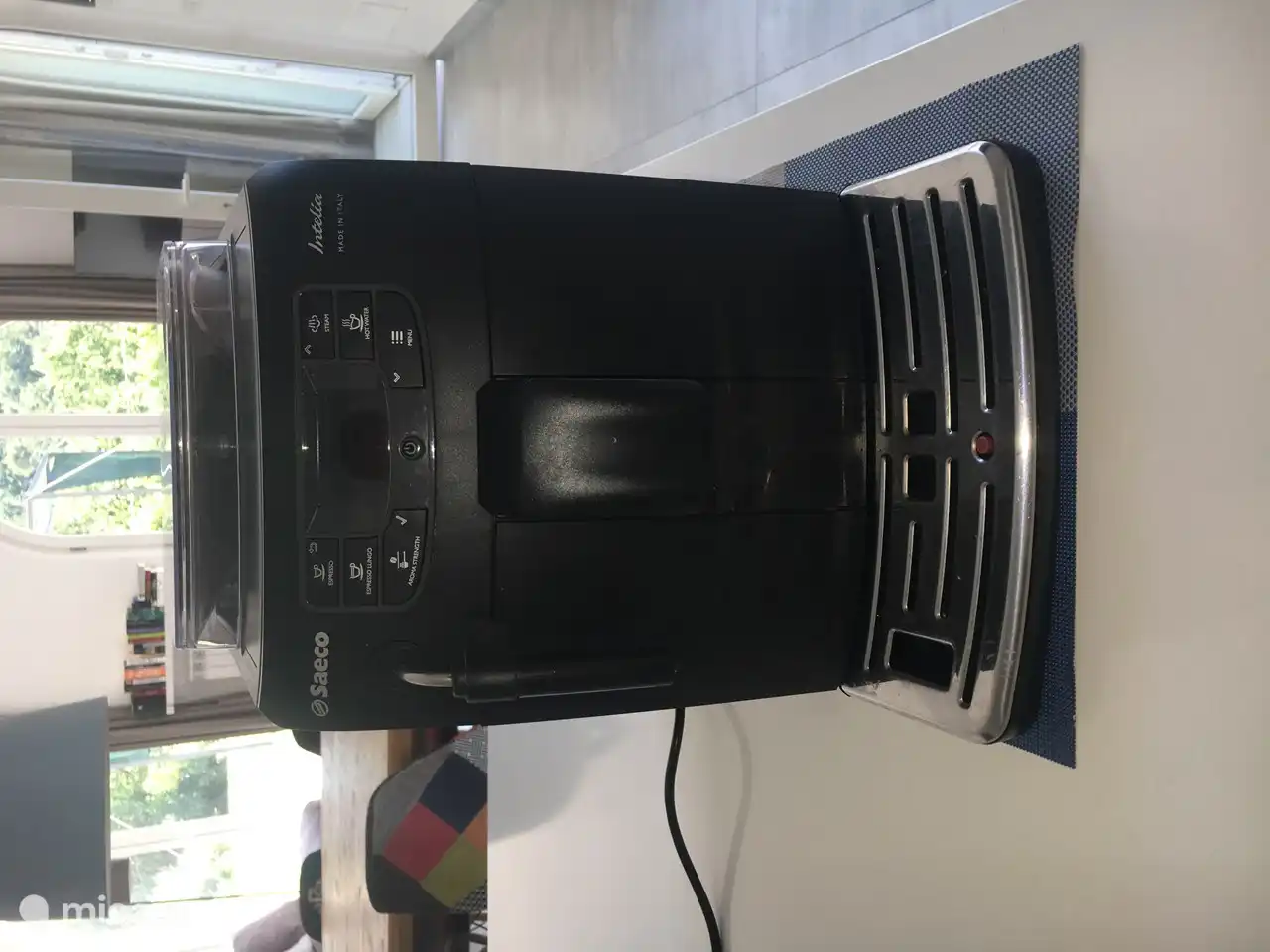 Espresso apparaat met bonen