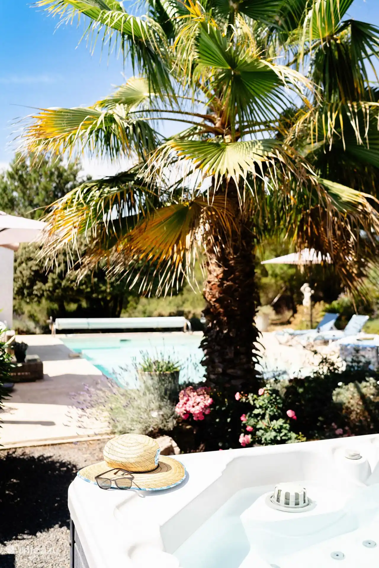 Villa Rosa in Frankreich, Aude, Pouzols-Minervois - Villa