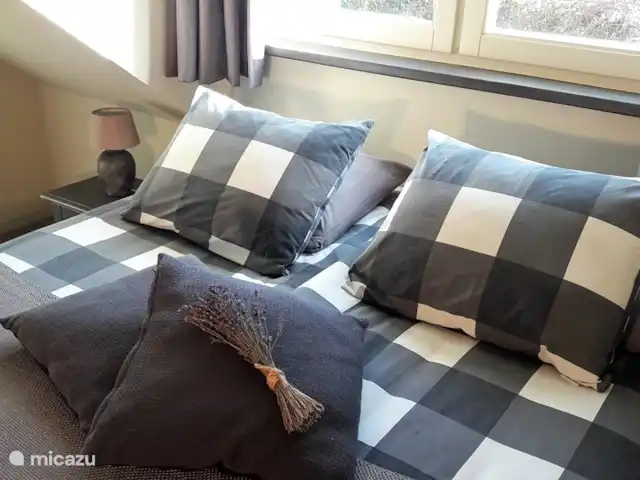 Hoeve Schevey 2 | Pays-Bas, Limbourg, Malines - maison de vacances Chambre à coucher avec deux magnifiques nouveaux lits avec sommier à ressorts. La télévision est disponible dans la chambre.