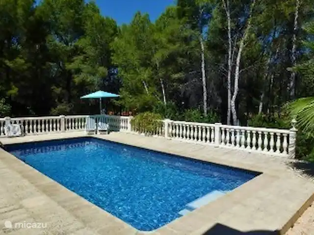 Villa Canta Corazón | Espagne, Valence, La Barraca d'Aigues Vives-Alzira - villa Piscine avec transats et parasols.
