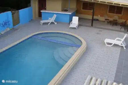 Vakantiehuis Curaçao, Banda Abou (west), Fontein appartement Ceri Neger apartment (D) Zwembad