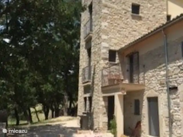 Torre dei tre fratelli huren in Italië, Abruzzen, Pietranico - landhuis / kasteel Rondom het huis, naast de vijgenboom.