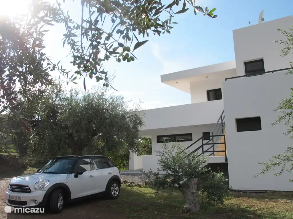 kostenlose Parkplätze unter Olivenbäumen