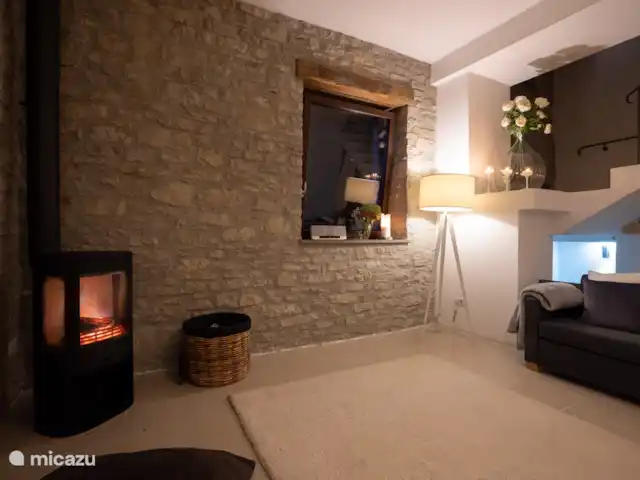 Villa Lucciola huren in Italië, Piëmont, Saliceto - villa In de winter is de houtkachel lekker aan.