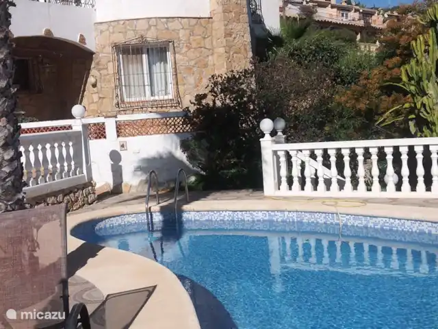 Gran Villa Beniarres with sea view in Spain, Costa Blanca, Moraira - villa view of the villa from background