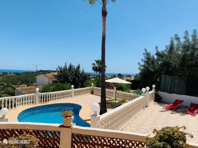 Gran Villa Beniarres with sea view in Spain, Costa Blanca, Moraira - villa Swimming pool with berths