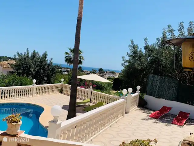 Gran Villa Beniarres with sea view in Spain, Costa Blanca, Moraira - villa Swimming pool with berth