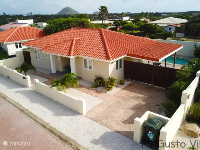 Location de Vacances Aruba, Paradera, Modanza, villa - Mi Gusto Villa Photo drone de la villa