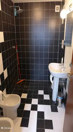 El baño en la planta baja.