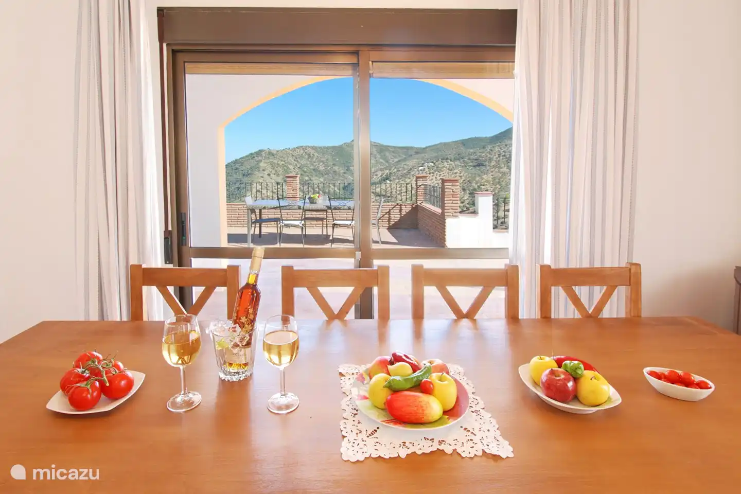 Vista de la terraza desde el comedor